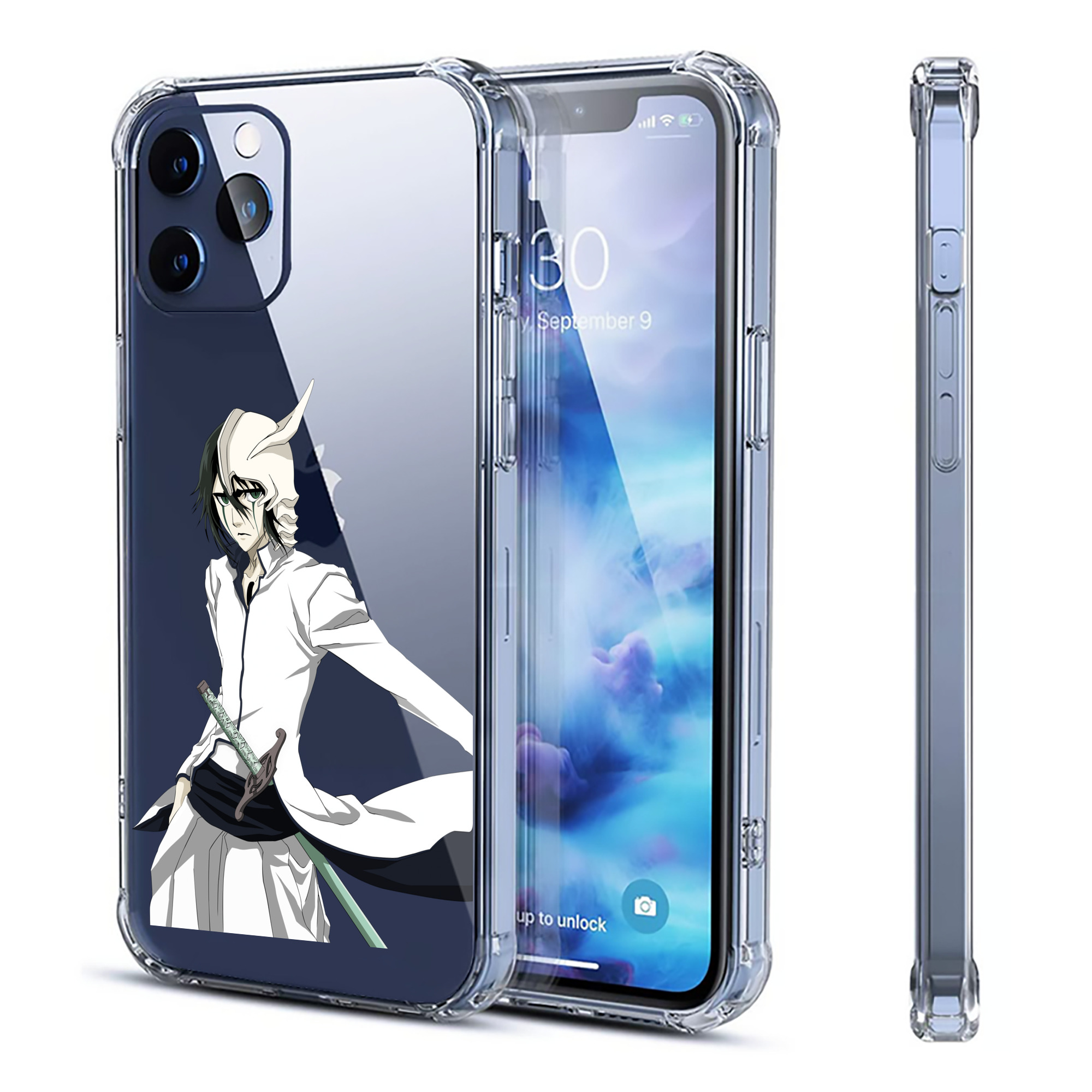 （画像用） ブリーチ ウルキオラ·シファー BLEACH Ulquiorra cifer 【iPhone 12シリーズ対応】透明スマホケース（クリアソフトケース）